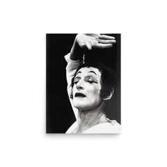 Marcel Marceau poster on a plain backdrop in size 12"x16".