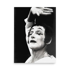 Marcel Marceau poster on a plain backdrop in size 18"x24".