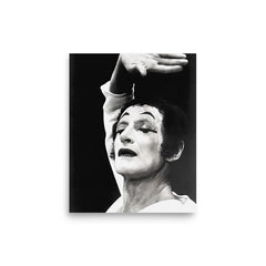 Marcel Marceau poster on a plain backdrop in size 8"x10".