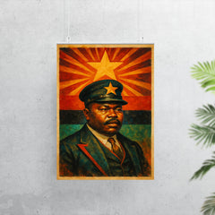 Marcus Garvey black star vision portrait poster 7