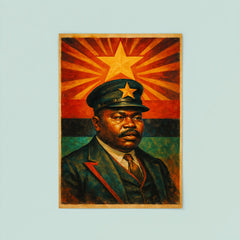 Marcus Garvey black star vision portrait poster 8