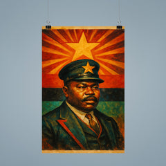 Marcus Garvey black star vision portrait poster 9