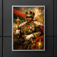 Marcus Garvey in imperial uniform grandeur poster 5