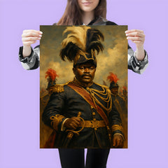 Marcus Garvey in plumed procession grandeur poster 3