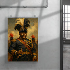 Marcus Garvey in plumed procession grandeur poster 4