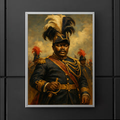 Marcus Garvey in plumed procession grandeur poster 5