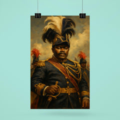 Marcus Garvey in plumed procession grandeur poster 6