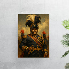 Marcus Garvey in plumed procession grandeur poster 7