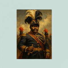 Marcus Garvey in plumed procession grandeur poster 8