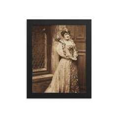 Margaret Greville framed print on a plain backdrop in size 8"x10".