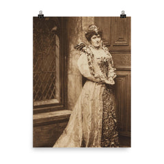 Margaret Greville poster on a plain backdrop in size 8"x10".
