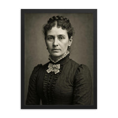 Margaret Moss framed print on a plain backdrop in size 18"x24".