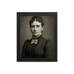 Margaret Moss framed print on a plain backdrop in size 8"x10".