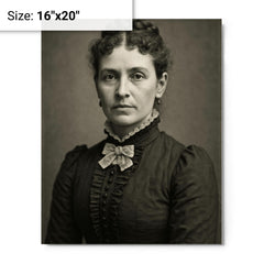 Margaret Moss metal print on a plain backdrop in size 16"x20".