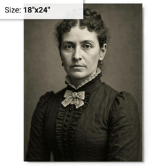 Margaret Moss metal print on a plain backdrop in size 18"x24".