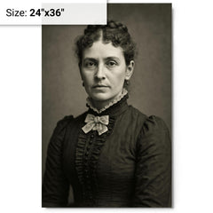 Margaret Moss metal print on a plain backdrop in size 24"x36".