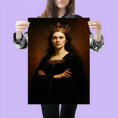 Margaret of Anjou in black velvet defiance poster 3