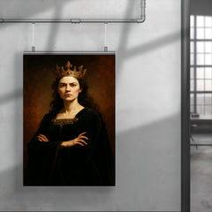 Margaret of Anjou in black velvet defiance poster 4