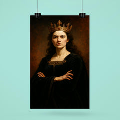 Margaret of Anjou in black velvet defiance poster 6
