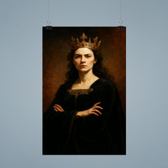 Margaret of Anjou in black velvet defiance poster 9