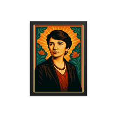 Margaret Sanger framed print on a plain backdrop in size 12"x16".