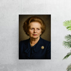 Margaret Thatcher portrait poster 7