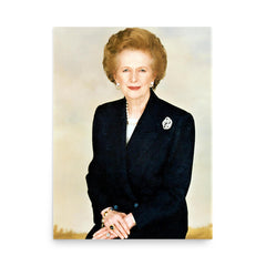 Margaret Thatcher poster on a plain backdrop in size 18"x24".