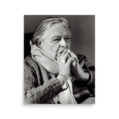 Marguerite Yourcenar poster on a plain backdrop in size 16"x20".