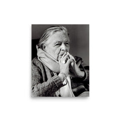 Marguerite Yourcenar poster on a plain backdrop in size 8"x10".