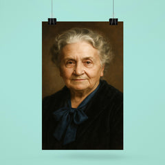 Maria Montessori portrait poster 6