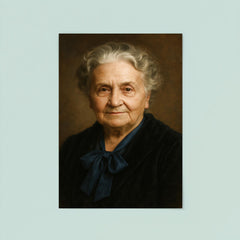 Maria Montessori portrait poster 8