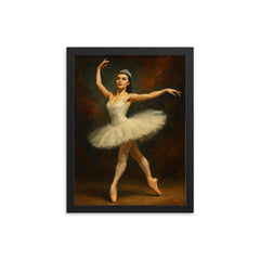 Maria Tallchief framed print on a plain backdrop in size 12"x16".