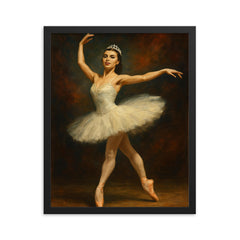 Maria Tallchief framed print on a plain backdrop in size 16"x20".