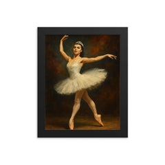 Maria Tallchief framed print on a plain backdrop in size 8"x10".