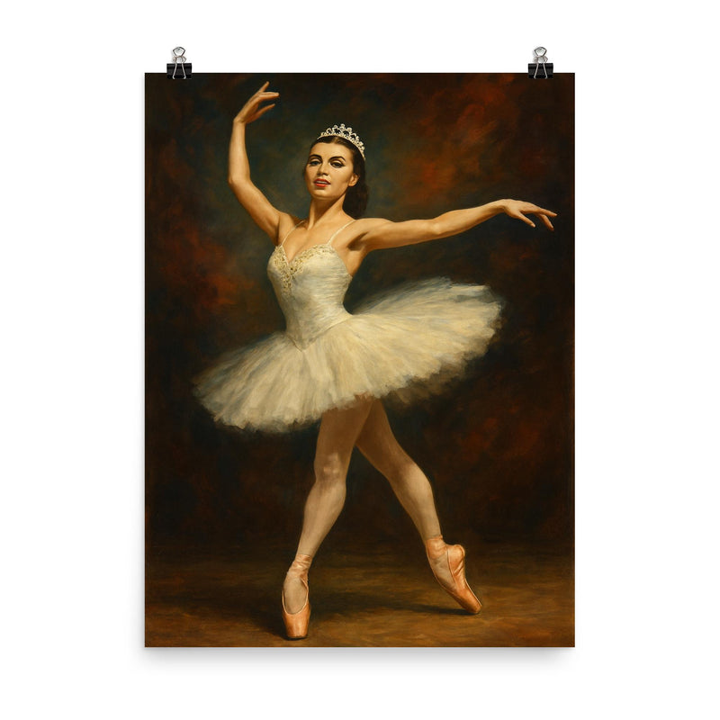 Maria Tallchief poster on a plain backdrop in size 8