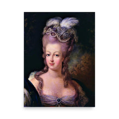 Marie Antoinette poster on a plain backdrop in size 18"x24".