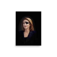 Marie Colvin poster on a plain backdrop in size 12"x16".