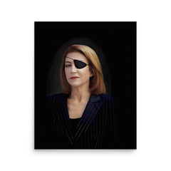 Marie Colvin poster on a plain backdrop in size 16"x20".