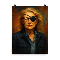 Marie Colvin poster on a plain backdrop in size 8"x10".