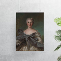 Marie Françoise de La Cropte de St. Abre, Marquise d'Argence by Jean Marc Nattier, 1744 poster 7