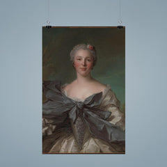 Marie Françoise de La Cropte de St. Abre, Marquise d'Argence by Jean Marc Nattier, 1744 poster 9
