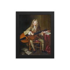 Marin Marais framed print on a plain backdrop in size 8"x10".