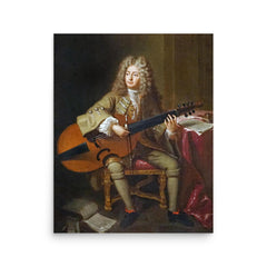 Marin Marais poster on a plain backdrop in size 16"x20".