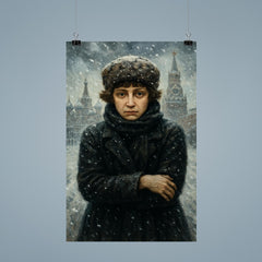 Marina Tsvetaeva in fierce Moscow winter poster 9