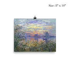Marine View with a Sunset by Claude Monet, 1875 poster 4