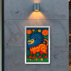 Mariya Prymachenko beasts in vivid folk cosmology poster 2