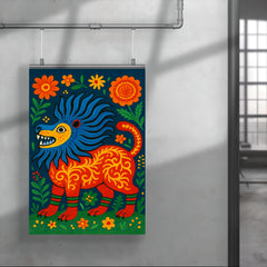 Mariya Prymachenko beasts in vivid folk cosmology poster 4