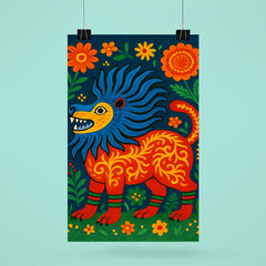 Mariya Prymachenko beasts in vivid folk cosmology poster 6