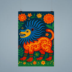 Mariya Prymachenko beasts in vivid folk cosmology poster 9