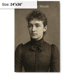 Marjorie Maule metal print on a plain backdrop in size 24"x36".